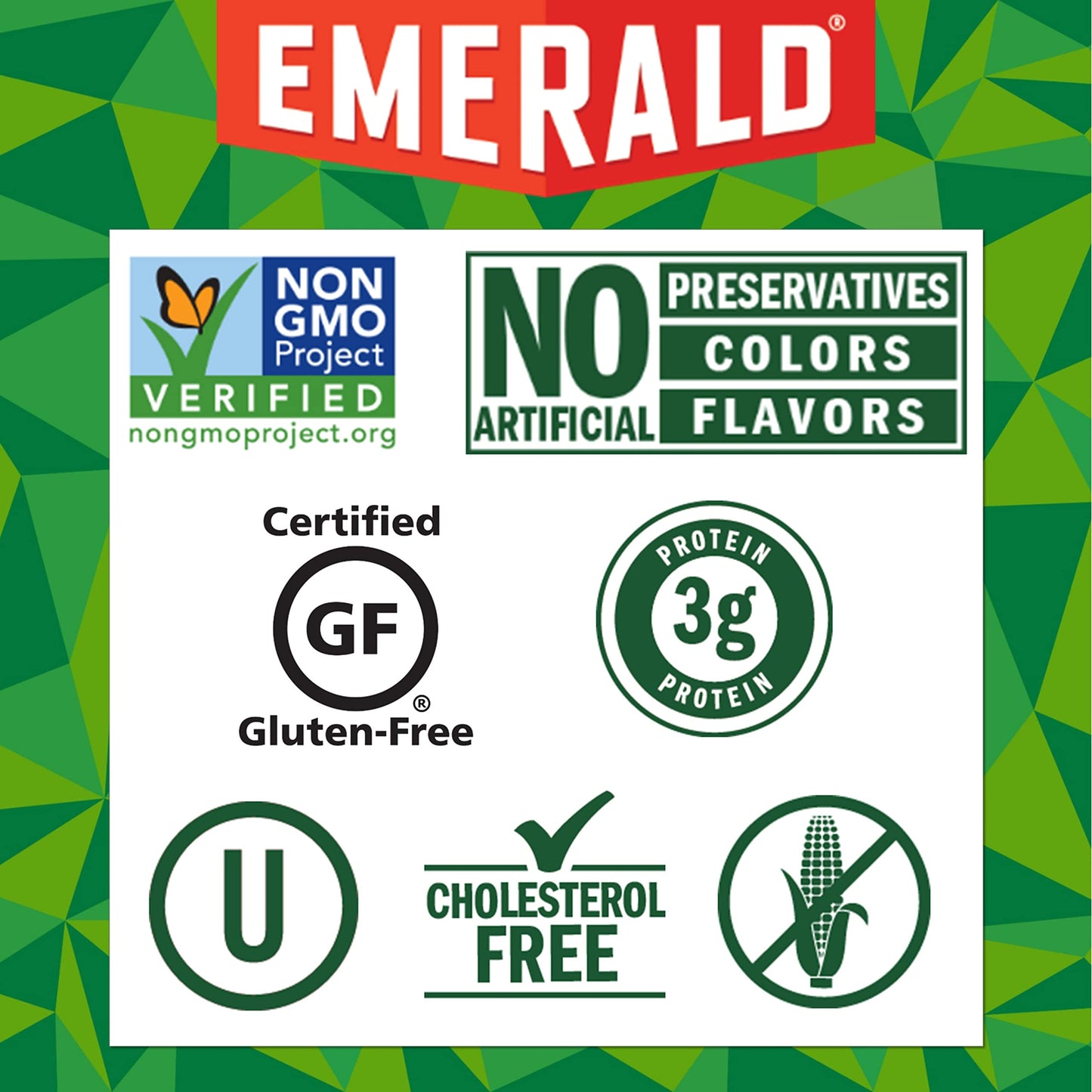 Emerald Nuts Mixed Nuts Variety Pack 18ct (1-Pack) , 100-Calorie Individual Packs , Features Dry Roasted Almonds, Natural Almonds & Walnuts, and Roasted & Salted Cashews