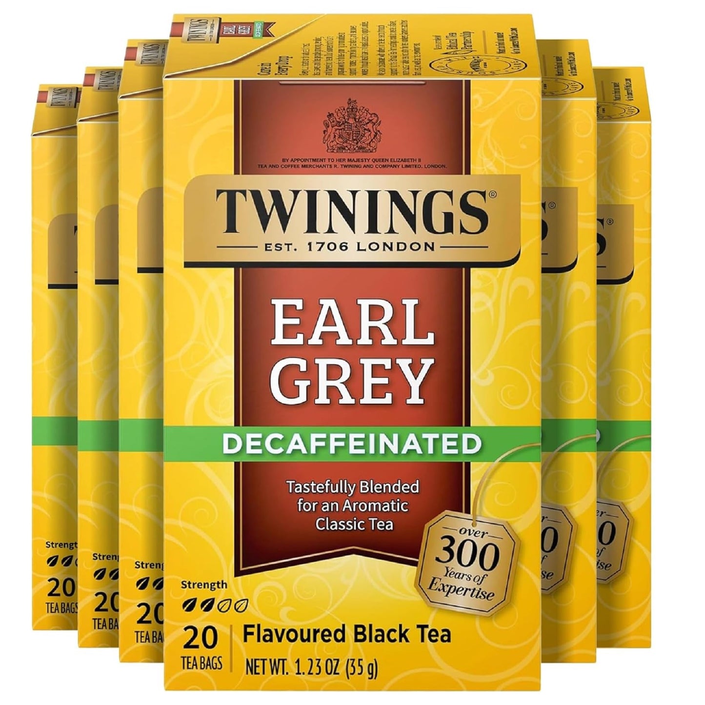 Twinings English Breakfast Black Tea Individually Wrapped Bags, 100 Count (Pack of 1), Smooth, Flavourful, and Robust, Caffeinated, Enjoy Hot or Iced, 100 Teabags