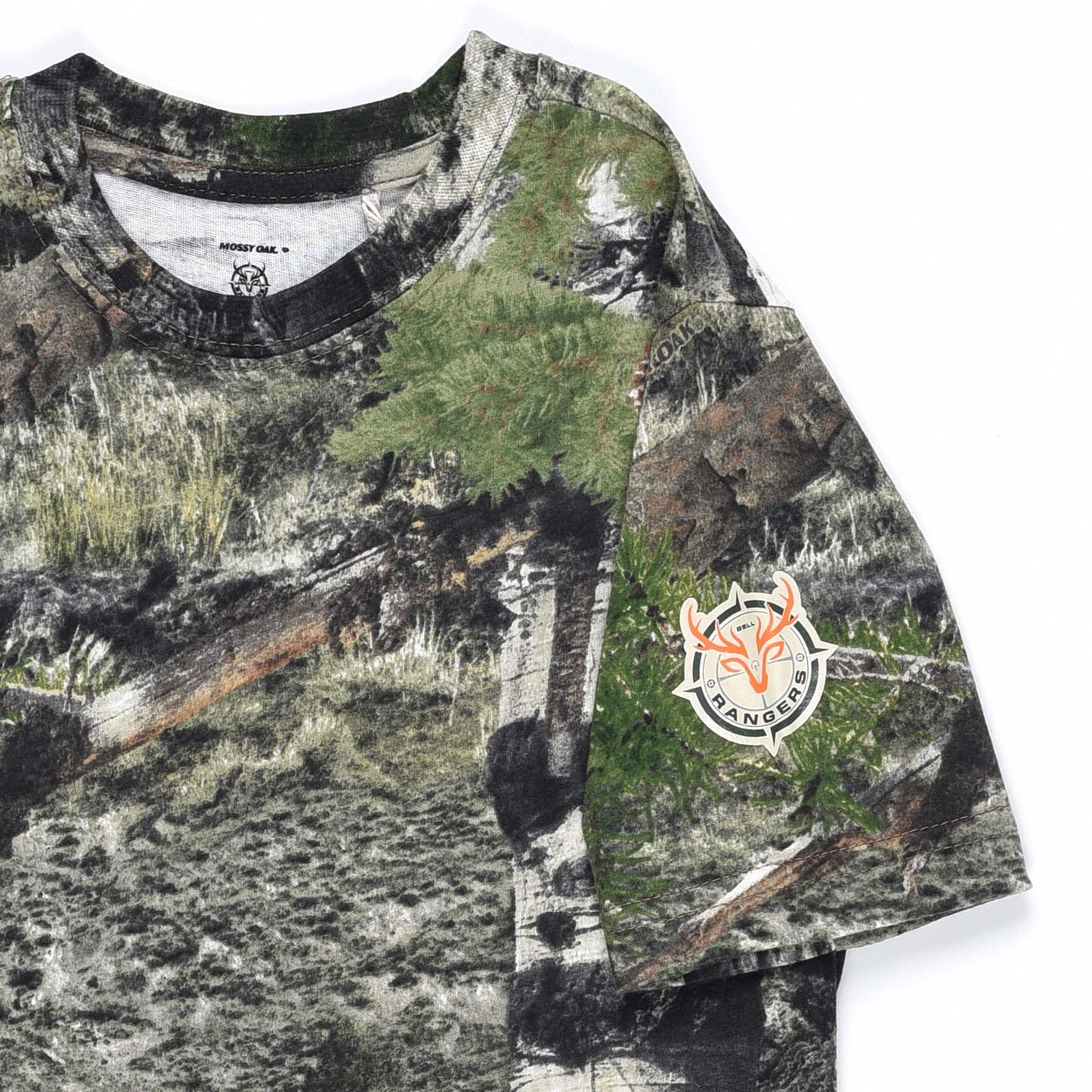 Youth Camouflage Short Sleeve Crewneck Shirt for Boys and Girls
