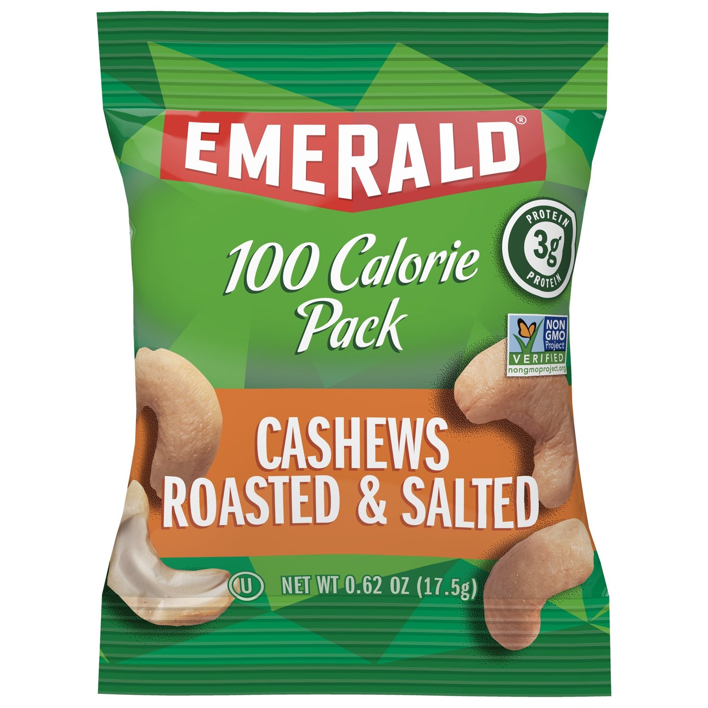 Emerald Nuts Mixed Nuts Variety Pack 18ct (1-Pack) , 100-Calorie Individual Packs , Features Dry Roasted Almonds, Natural Almonds & Walnuts, and Roasted & Salted Cashews