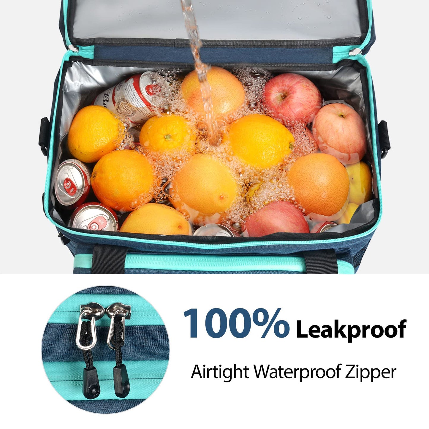 Maelstrom Soft Cooler Bag,Collapsible Soft Sided Cooler,24/30/60/75 Cans Beach Cooler,Ice Chest,Large Leakproof Camping Cooler,Portable Travel Cooler for Grocery Shopping,Camping,Road Trips