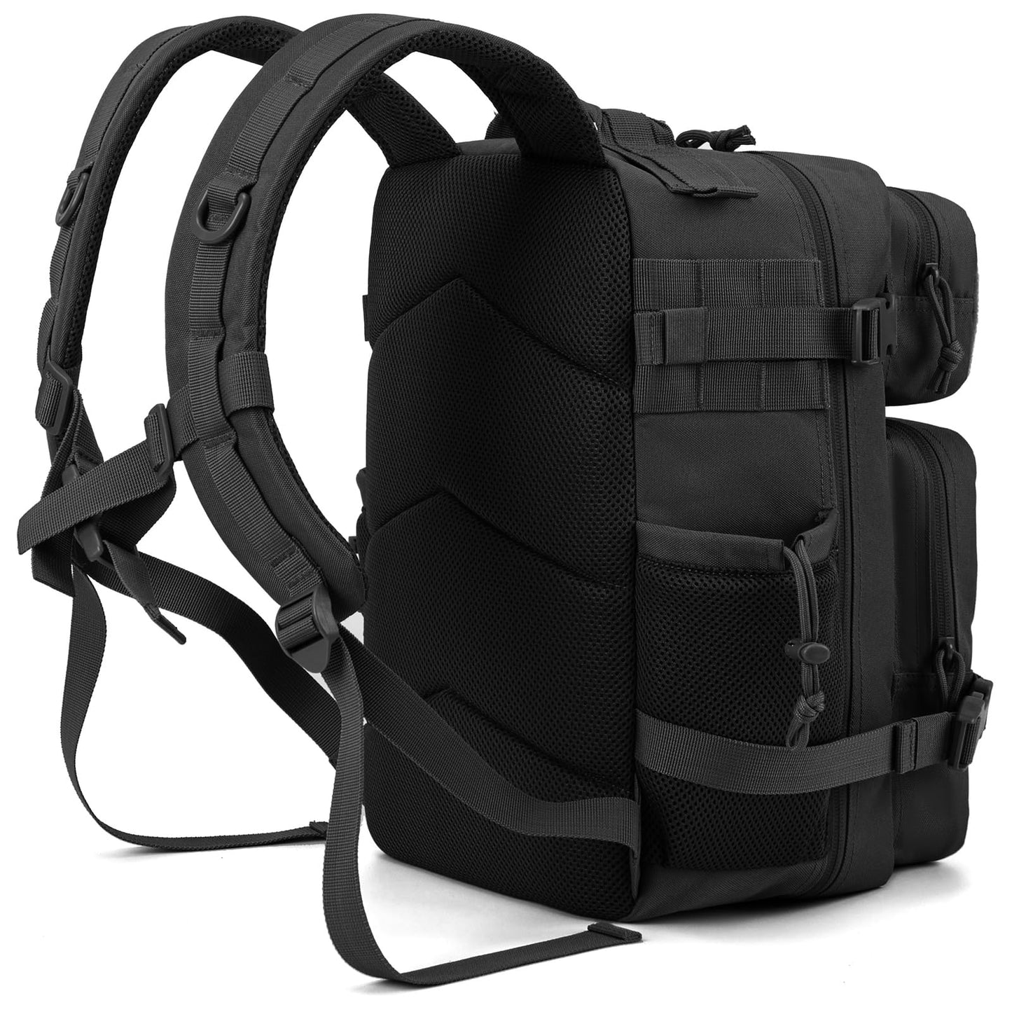QT&QY 25L/35L/45L Military Tactical Backpack For Men Molle Daypack 3 Day Bug Out Bag Hiking Rucksack With Bottle Holder