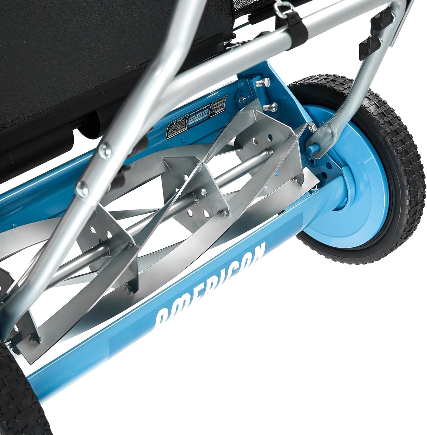 American Lawn Mower Company 1204-14 14-Inch 4-Blade Push Reel Lawn Mower, Red