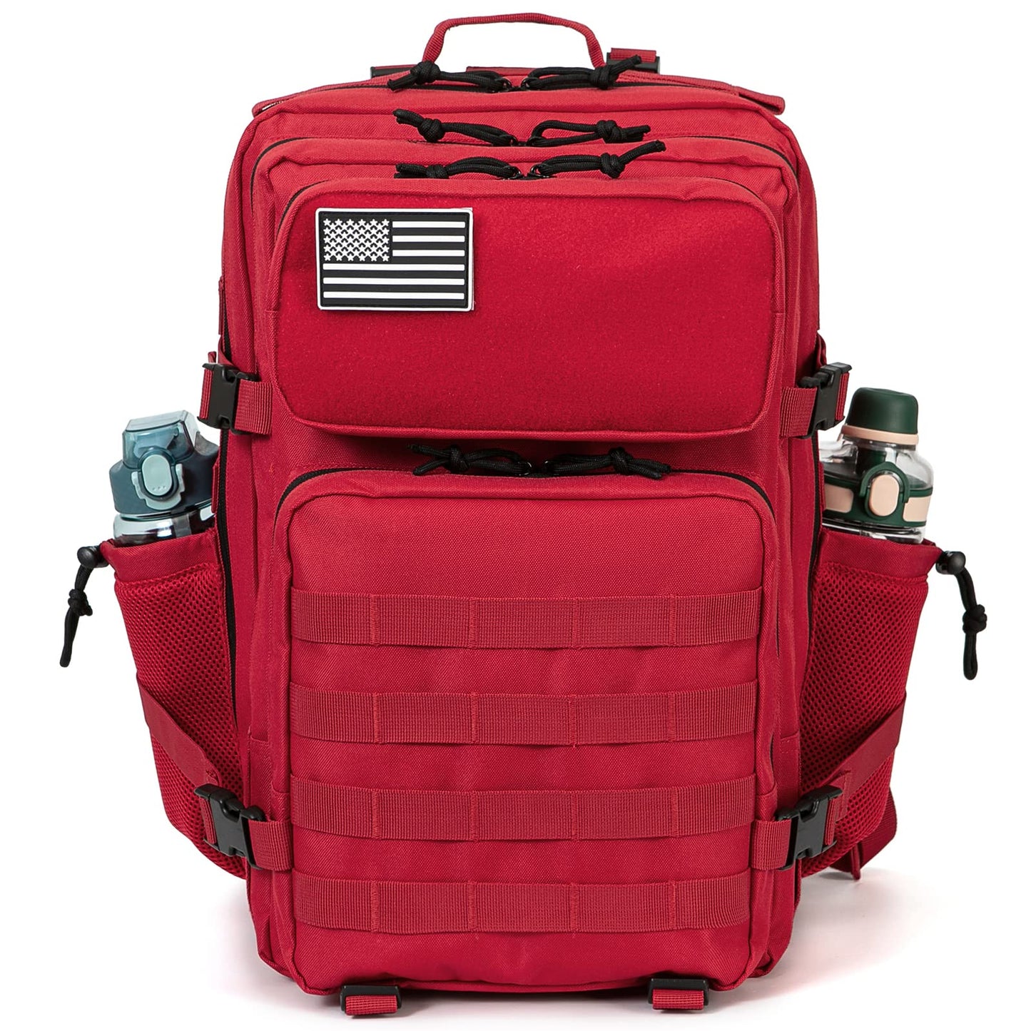 QT&QY 25L/35L/45L Military Tactical Backpack For Men Molle Daypack 3 Day Bug Out Bag Hiking Rucksack With Bottle Holder