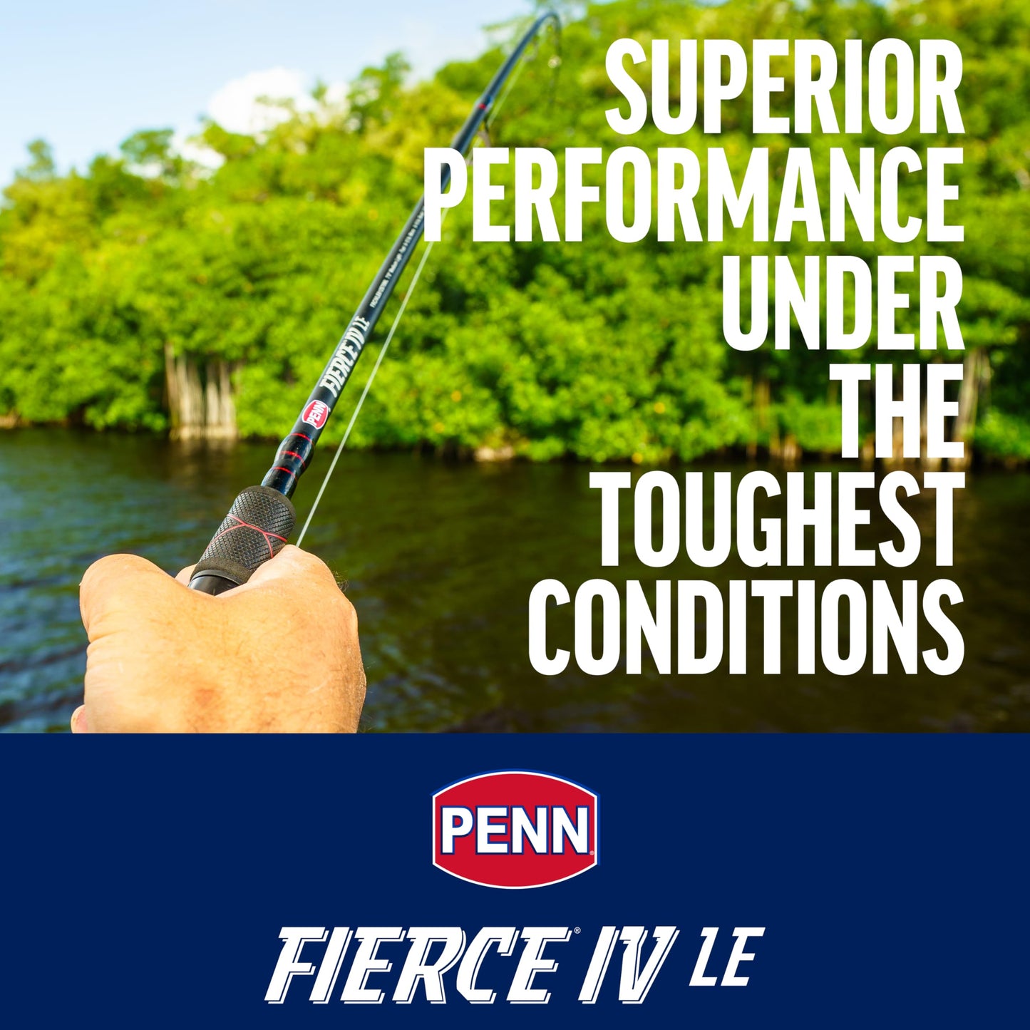 PENN Fierce IV Spinning Reel and Fishing Rod Combo