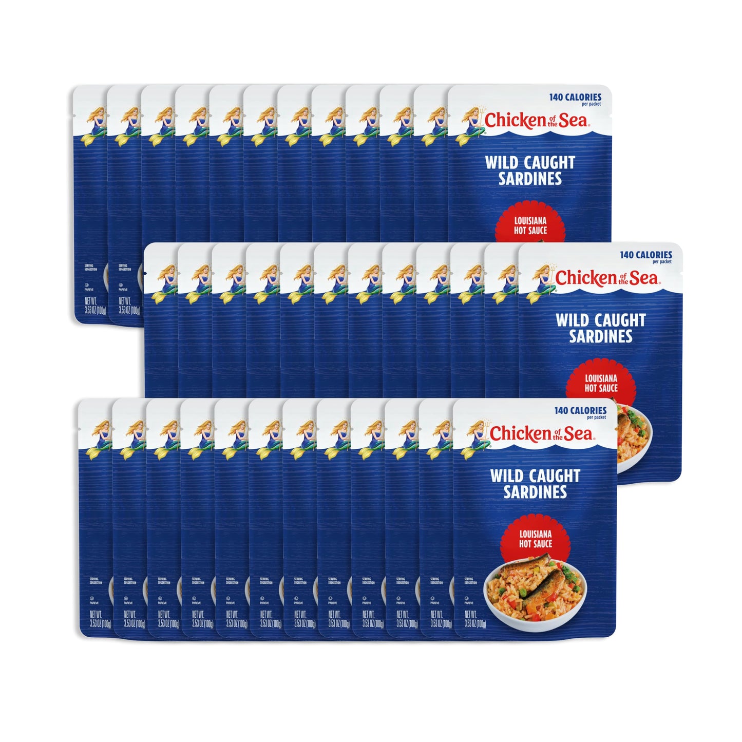 Chicken of the Sea Sardines in Olive Oil, 3.75 oz. Cans (Pack of 18), Wild Caught Canned Sardines, Packaging May Vary