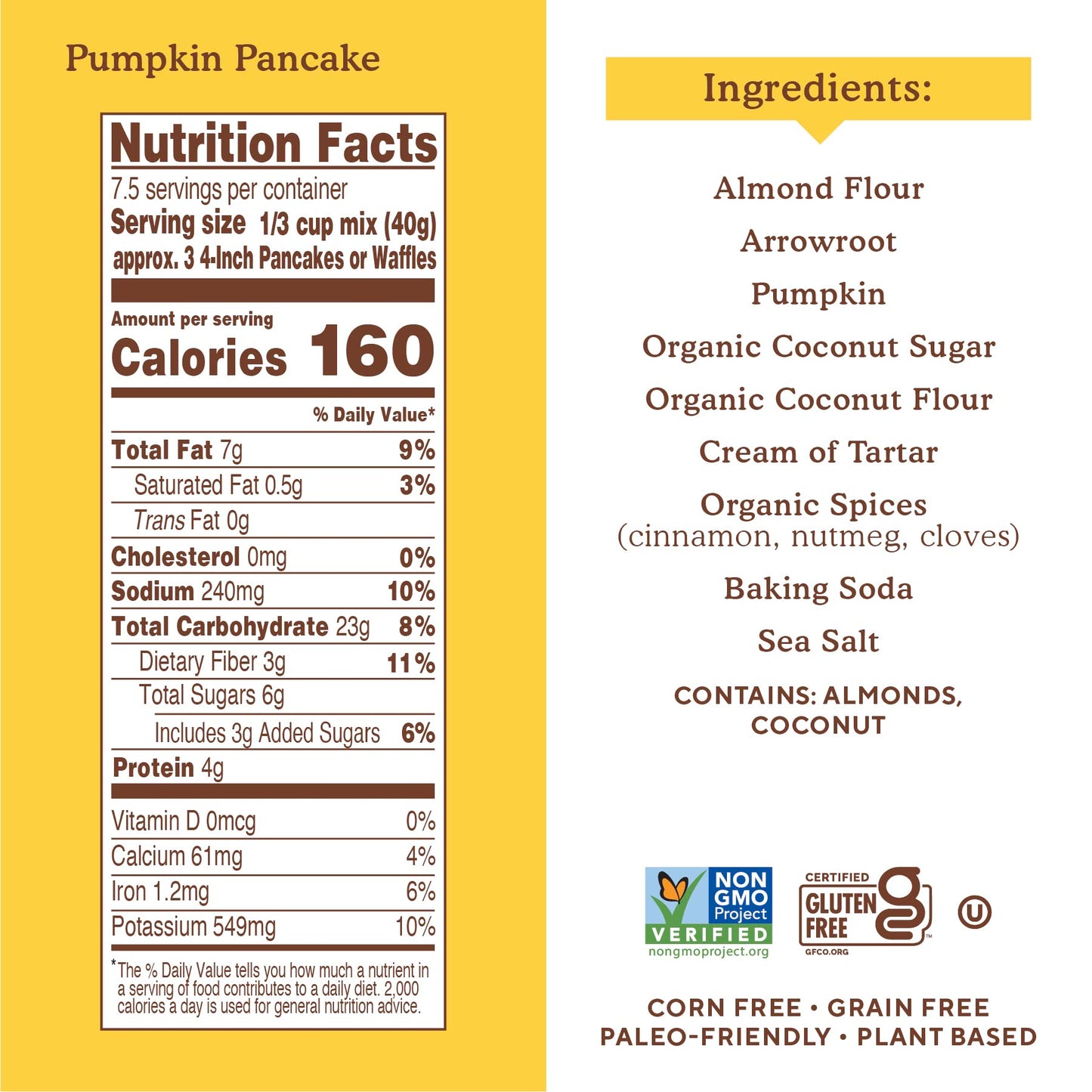 Simple Mills Almond Flour Pancake Mix & Waffle Mix, Gluten Free, Made with whole foods, (Packaging May Vary), 10.7 Ounce (Pack of 1)