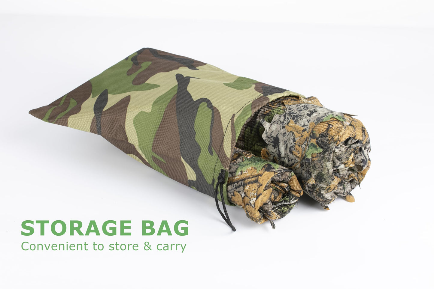Ginsco Ghillie Suit Full Face Mask Gloves Set, 3D Leafy Camo Suit for Men, Outdoor Hunting Photography