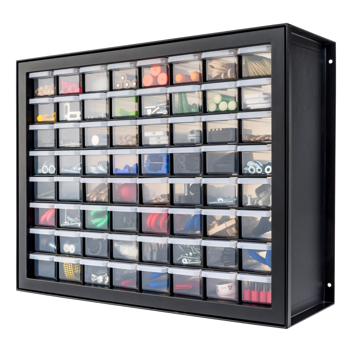 IRIS USA Screw Tool Organizer Small Parts Cabinet Chest, 44-Drawer Hardware Electronics Nuts Bolts Storage Drawers Organization Toolbox Garage Craft Business Teacher Beads Scrapbook Art Hobby - Black