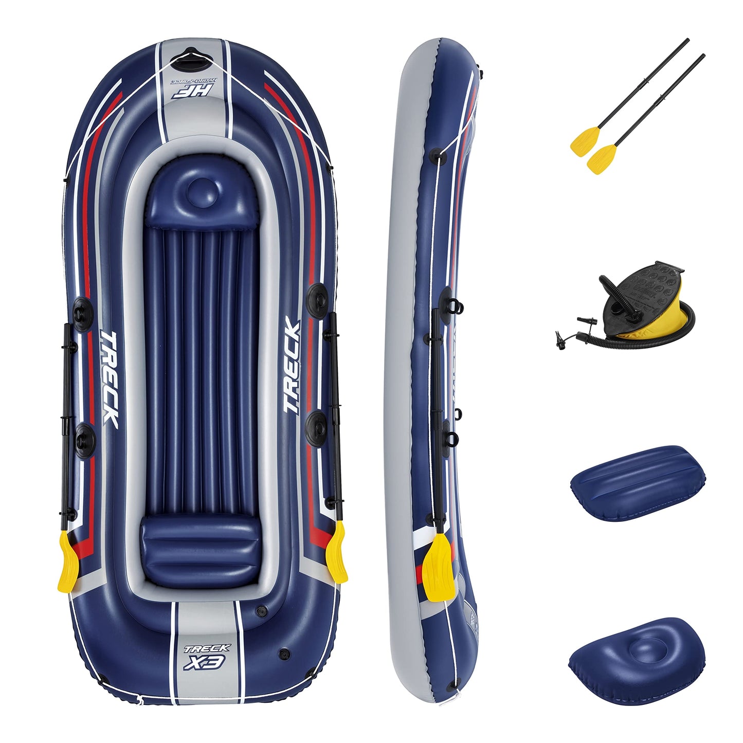 Bestway Hydro-Force Inflatable Raft Set | Inflatable Boat for Kids and Adults | Great for Ponds, Lakes, Rivers