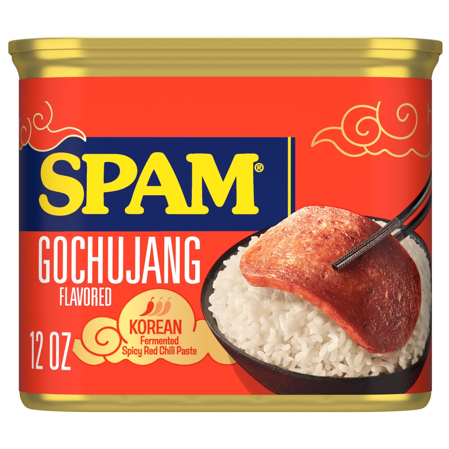 SPAM with Real HORMEL Bacon, 7 g protein, 12 oz (Pack of 12)