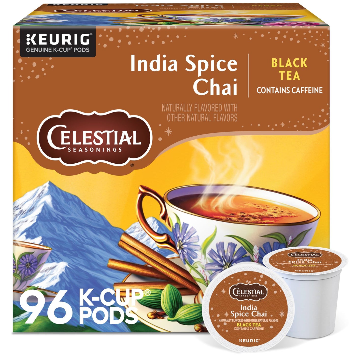 Celestial Seasonings English Breakfast Black Tea, Single-Serve Keurig K-Cup Pods, 96 Count