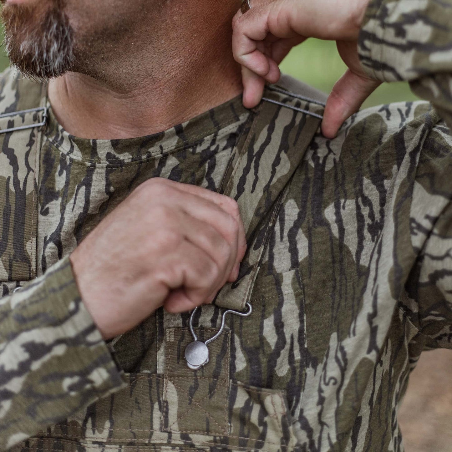 Mossy Oak Cotton Mill 2.0 Camo Hunting Bibs, Uninsulated Camo Overalls for Men