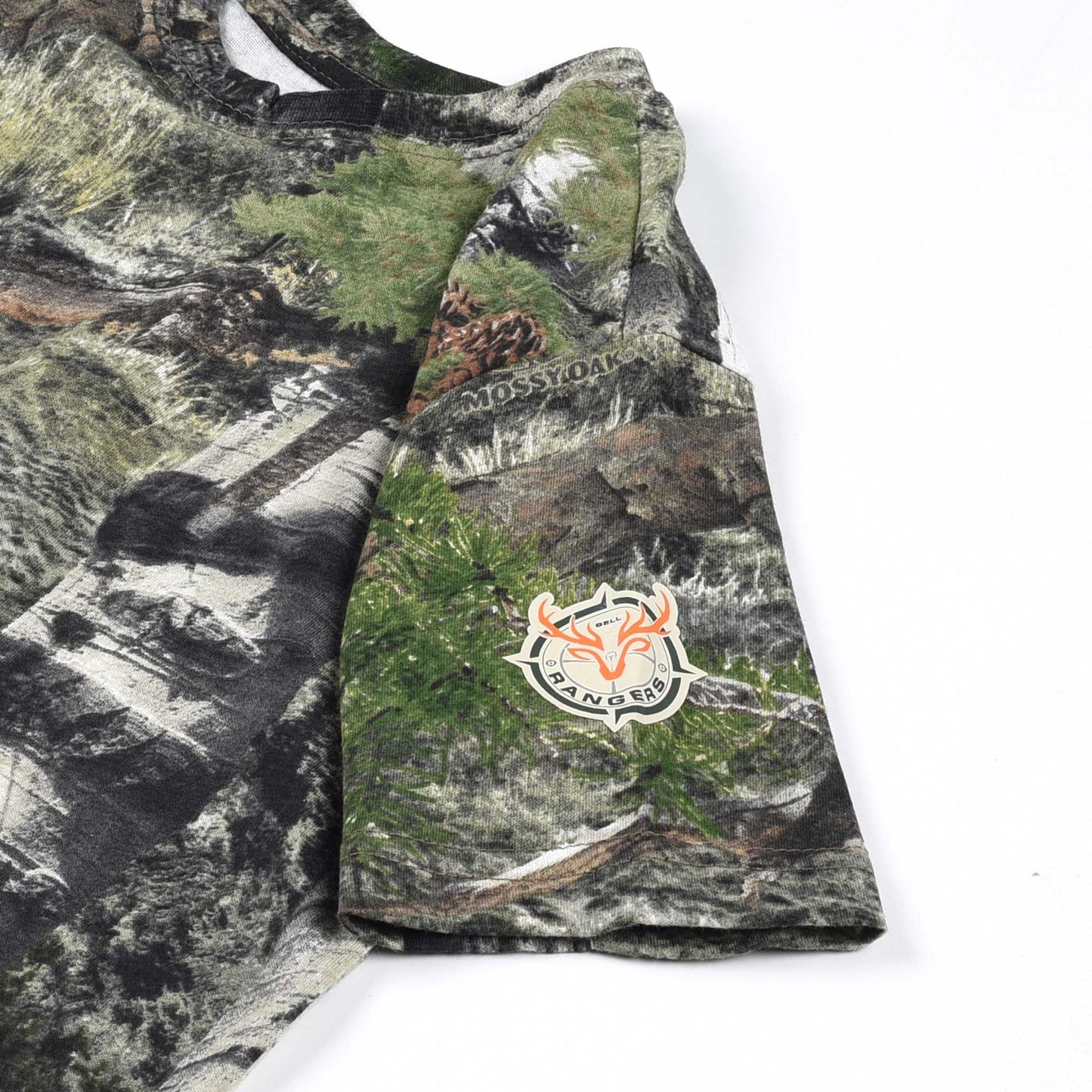 Youth Camouflage Short Sleeve Crewneck Shirt for Boys and Girls