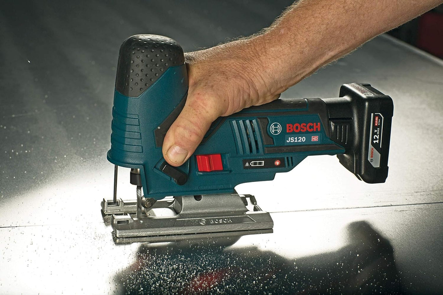 BOSCH JS120N 12V Max Barrel Grip Jig Saw, Cordless, Variable Speed, Tool-free Blade Change (Bare Tool)