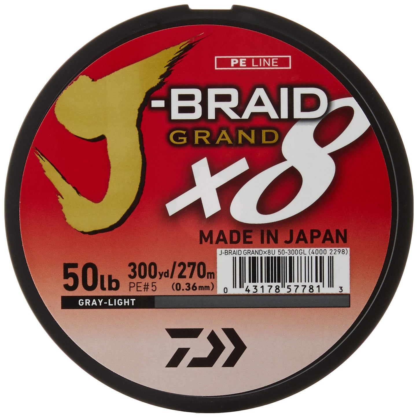 Daiwa J-Braid Grand 8 X 300 YDS Filler Spool