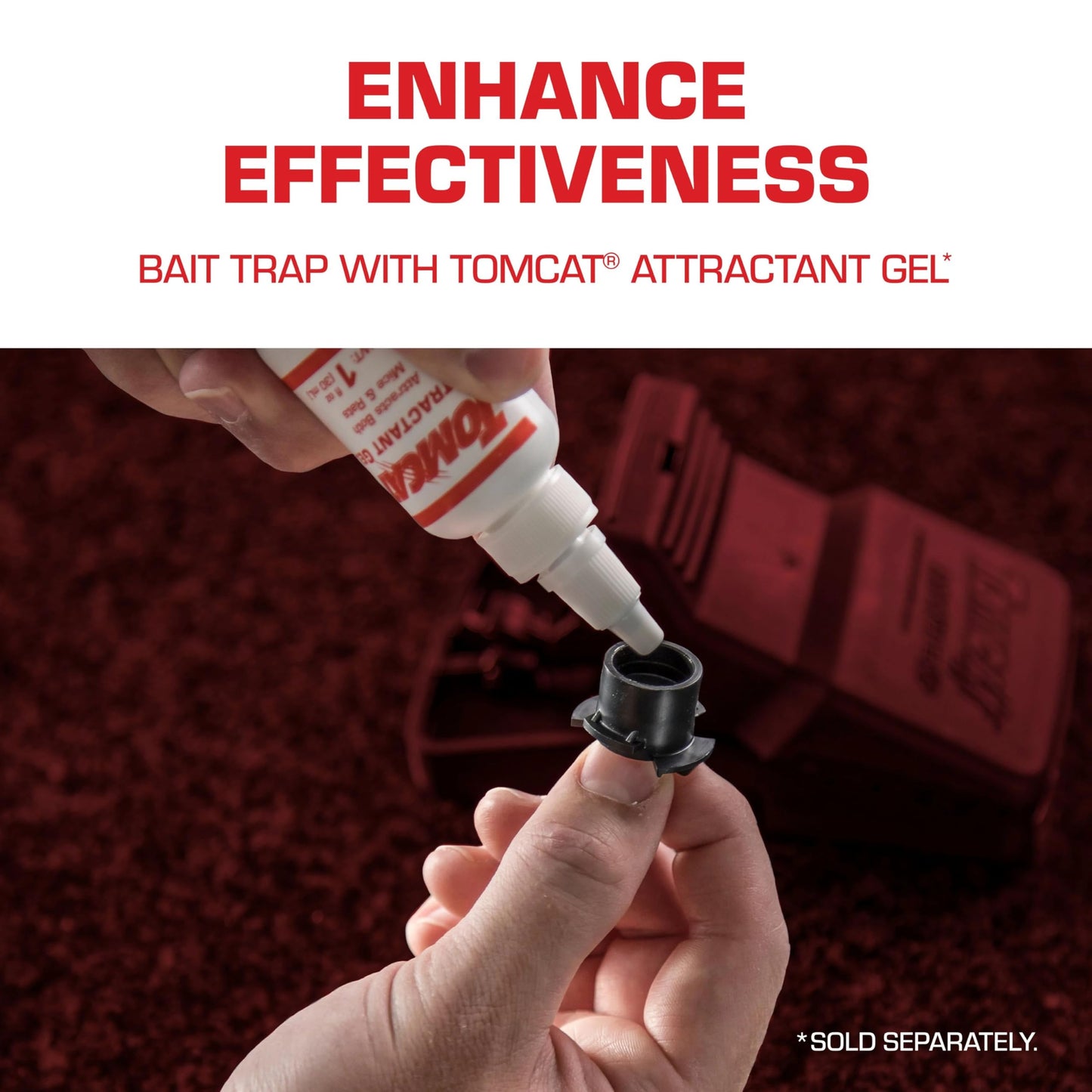 Tomcat Rat Snap Trap, 1 Rat Size Trap - Reusable - Effectively Kill Rats - Ideal for Home and Farm Use