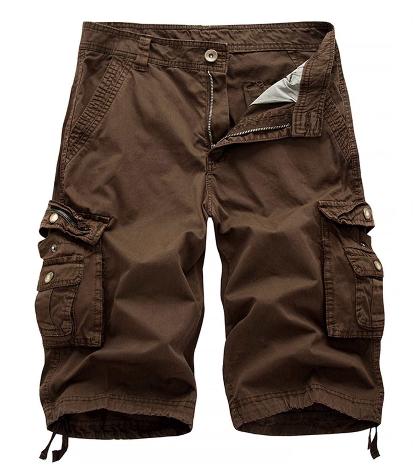 Men's Camo Cargo Shorts Relaxed Fit Multi-Pocket Outdoor Camouflage Cargo Shorts Cotton