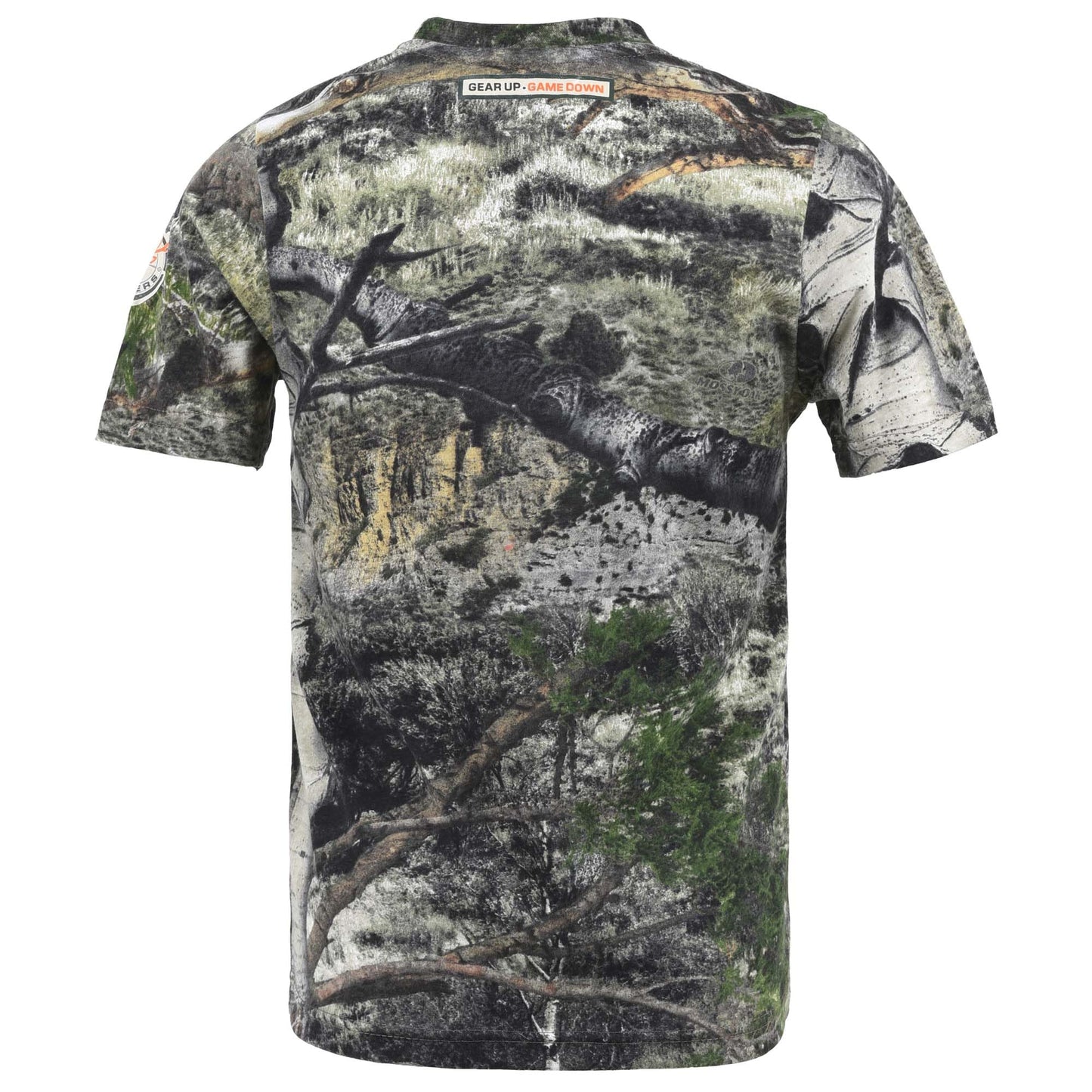 Youth Camouflage Short Sleeve Crewneck Shirt for Boys and Girls