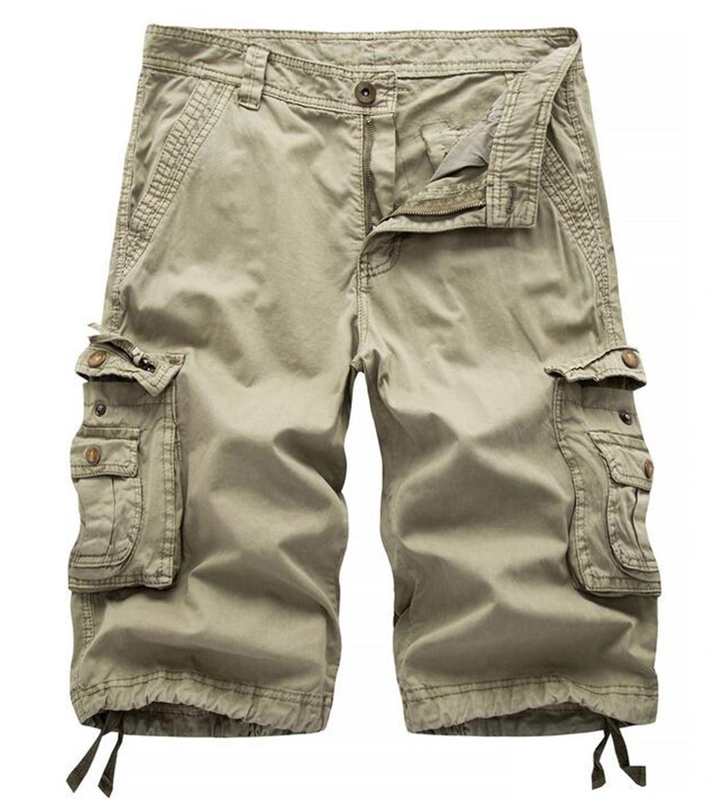 Men's Camo Cargo Shorts Relaxed Fit Multi-Pocket Outdoor Camouflage Cargo Shorts Cotton