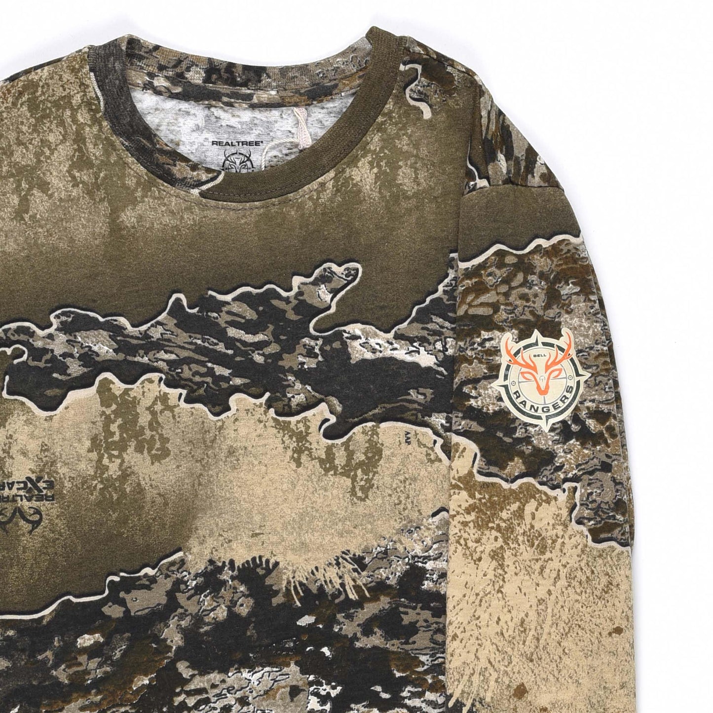 Realtree and Mossy Oak Authentic Youth Camouflage Pattern Long Sleeves Crewneck Tee Shirts for Kids