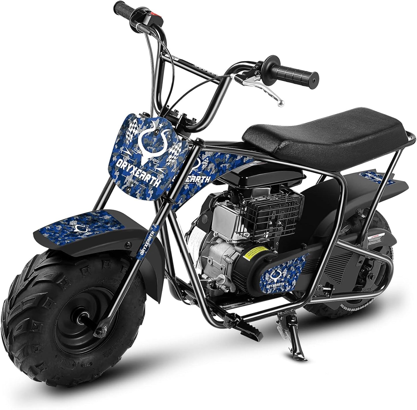 Oryxearth Mini Dirt Bike for Kids, 105CC 4-Stroke Kid Gas Powered Off-Road Pocket Pit Trail Motorcycle W/EPA Approved, Up to 24 Mph Weight Support 185 LBS
