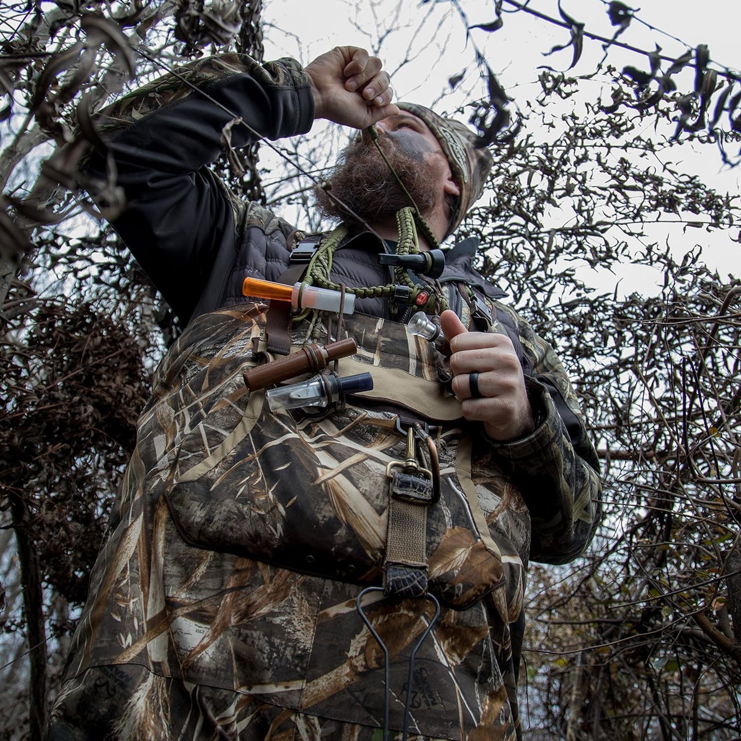 Duck Commander Goose Call - Waterfowl Hunting Accessories - Goose Hunting Realistic Sound Mouth Call