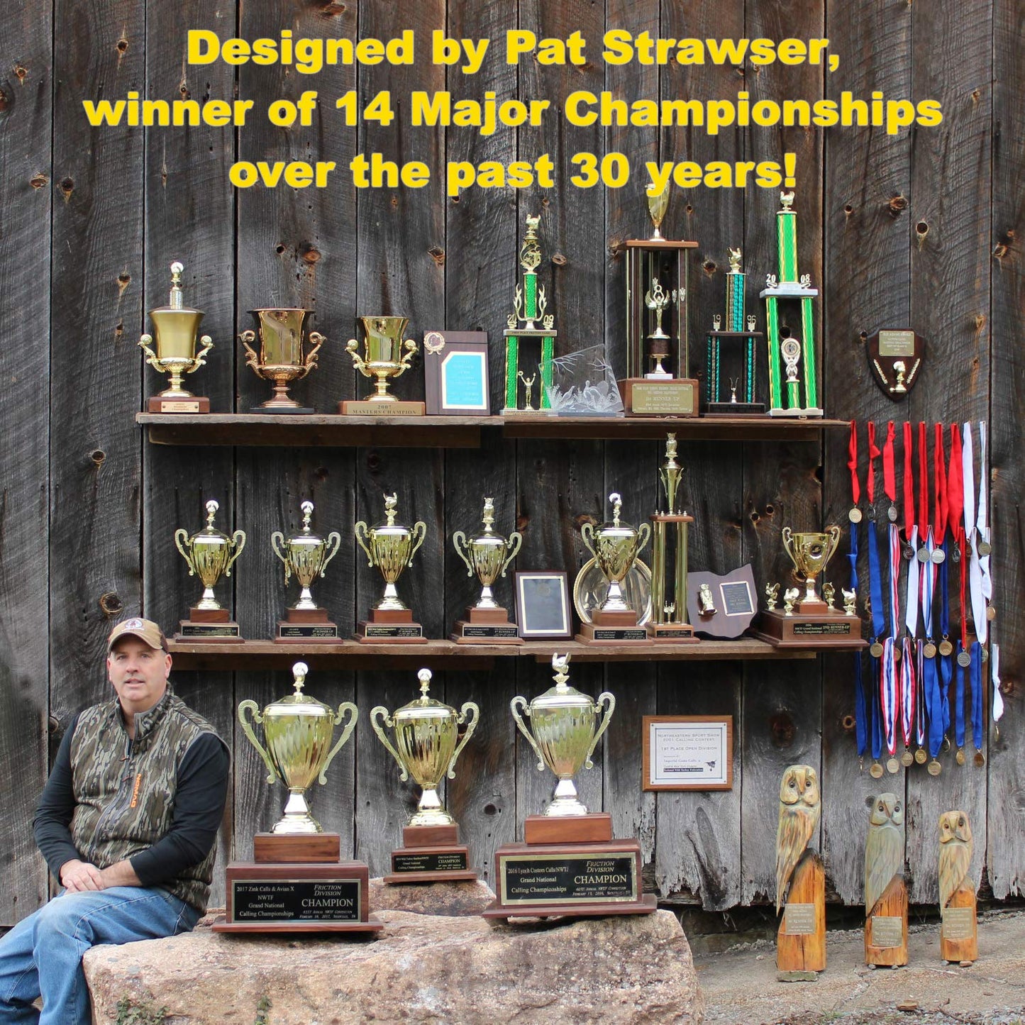 Turkey Pot Calls – Turkey Glass Calls & Slate Calls with Strikers – Realistic Turkey Calls for Hunting and Lures