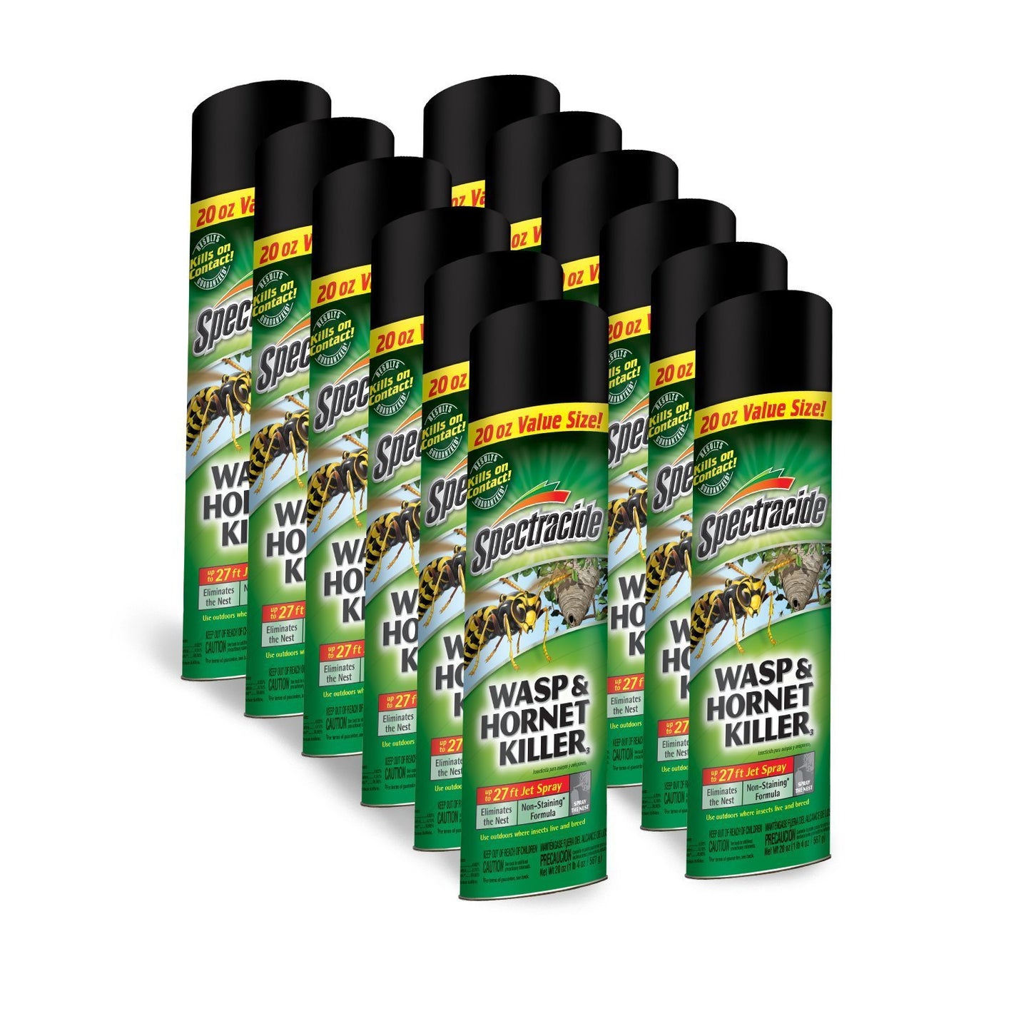 New Case (12) Spectracide Hg-95715 18oz Wasp Hornet Insect Spray Bug 6329650