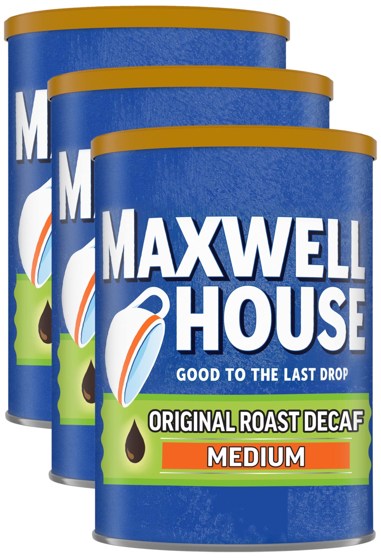 Maxwell House Decaffeinated Original Medium Roast Ground Coffee, 29.3 oz Canister