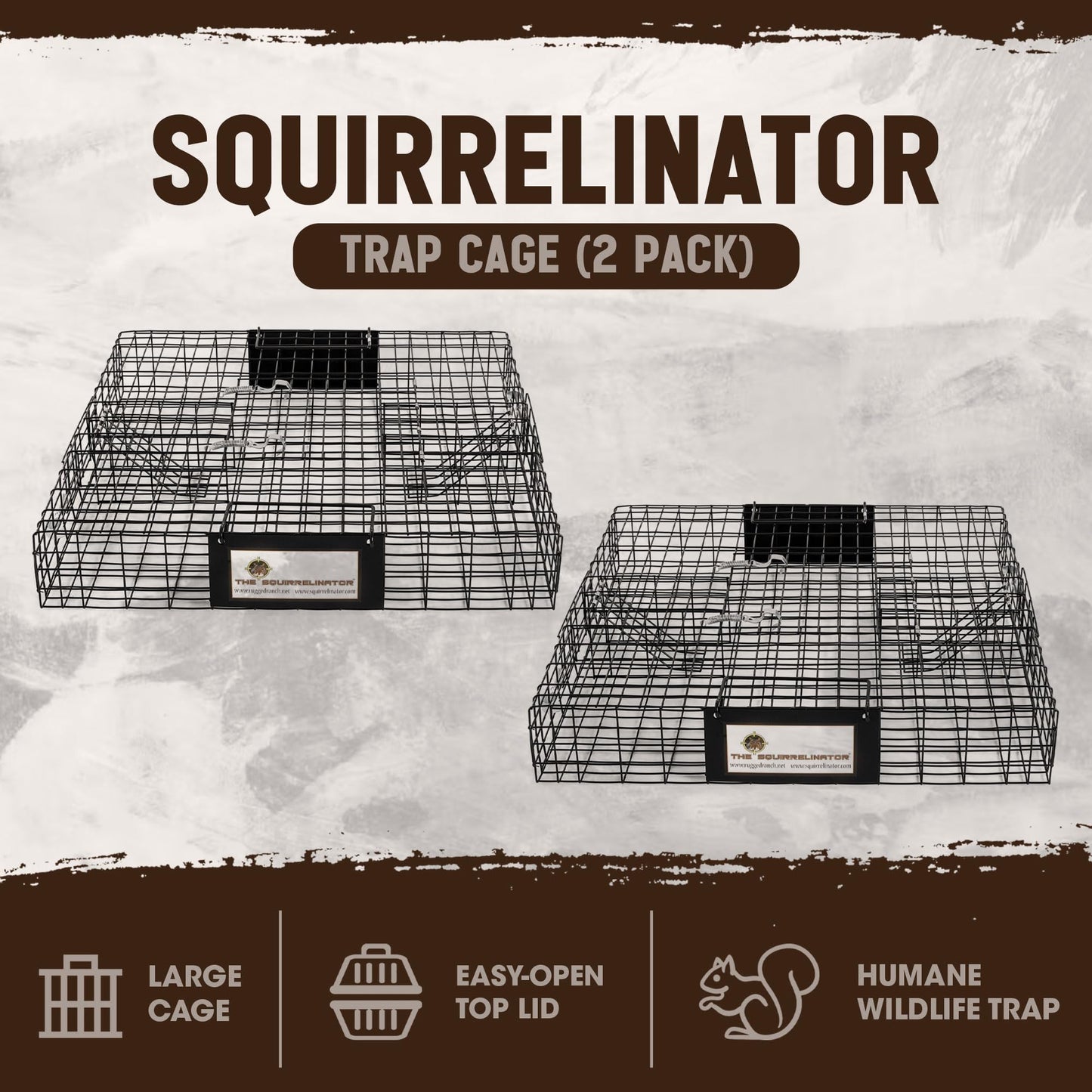 Rugged Ranch Live Chipmunk Trap, Catch & Release Cage, Large, Chipmunkinator