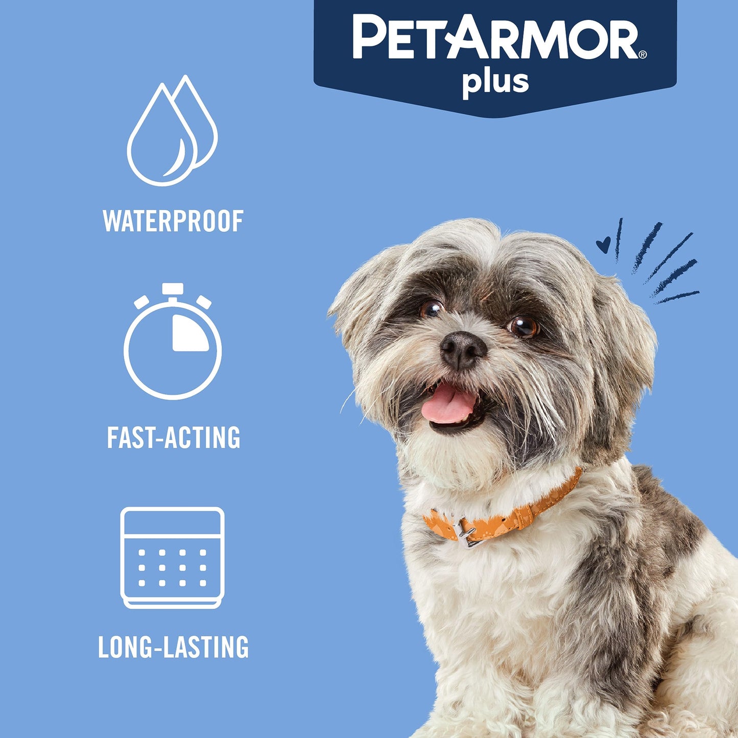 PetArmor Plus Flea and Tick Prevention for Cats, Cat Flea and Tick Treatment, 6 Dose, Waterproof Topical, Fast Acting, Cats Over 1.5 lbs