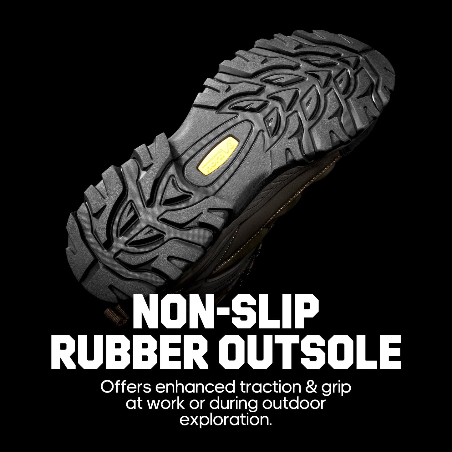 NORTIV 8 Waterproof Steel Toe Boots for Men Slip Resistant Safety Industrial Boots