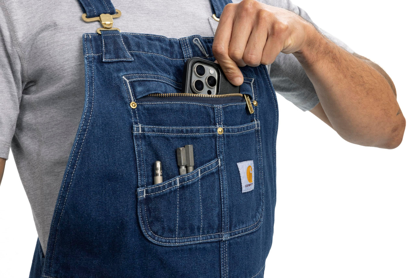 Carhartt Men's Loose Fit Denim Bib Overall