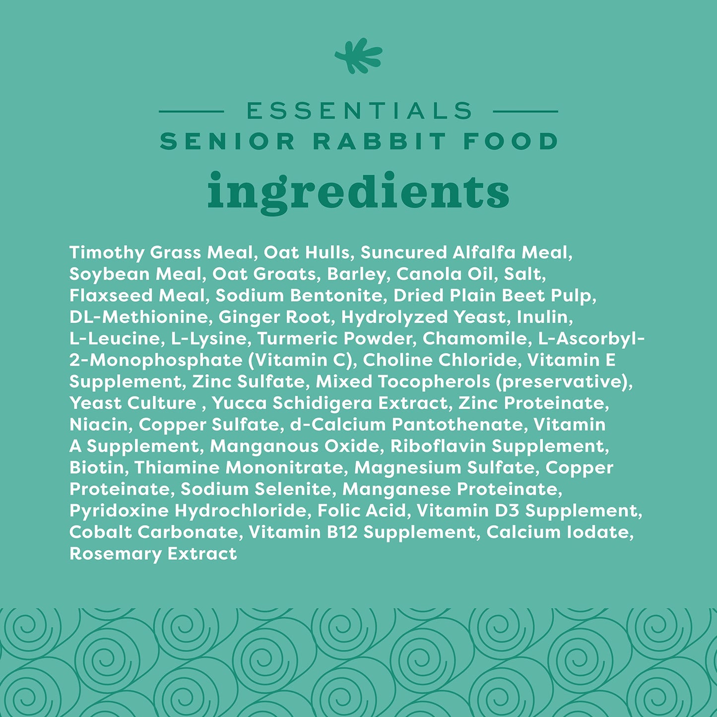 Oxbow Essentials Rabbit Food, Adult, Made with Oxbow Timothy Hay for Rabbit, Pet Pellets with Vitamins & Minerals, Small Animal Pet Products, Bunny Food, Made in USA, High Fiber, 10 lb. bag