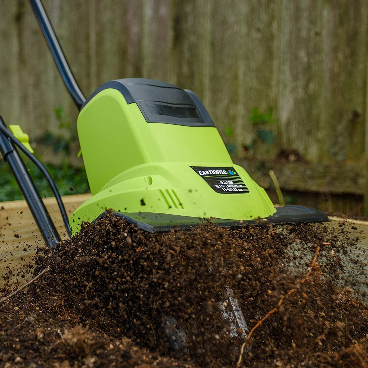 Earthwise TC70025 7.5-Inch 2.5-Amp Corded Electric Tiller/Cultivator, 7.5-Inch, 2.5-Amp Corded, Grey