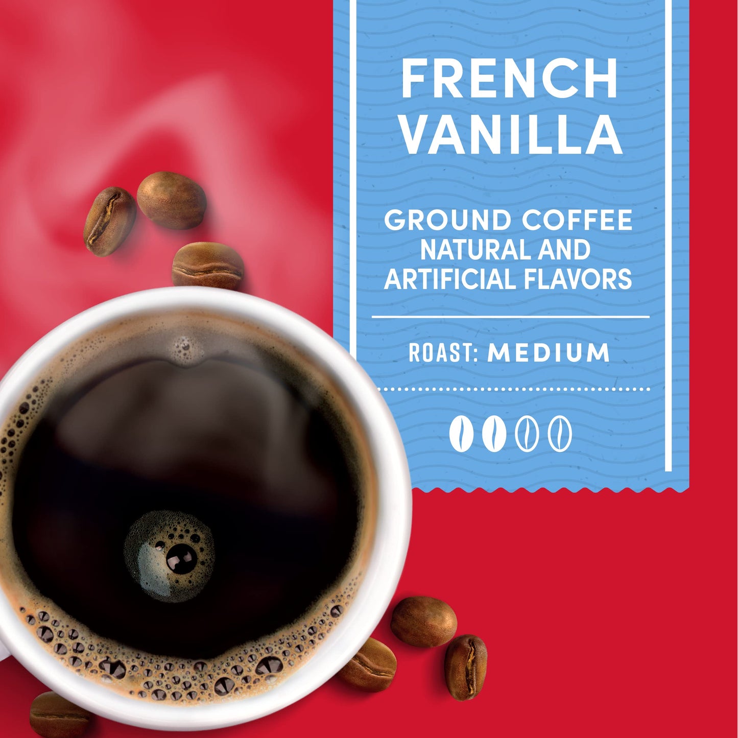 Tim Hortons Original Blend, Medium Roast Ground Coffee, Canada’s Favorite Coffee, Made with 100% Arabica Beans, 48 Ounce Canister