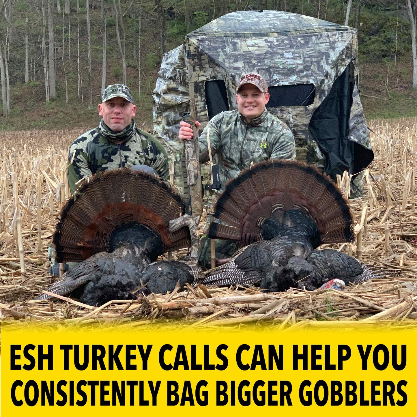 Turkey Pot Calls – Turkey Glass Calls & Slate Calls with Strikers – Realistic Turkey Calls for Hunting and Lures
