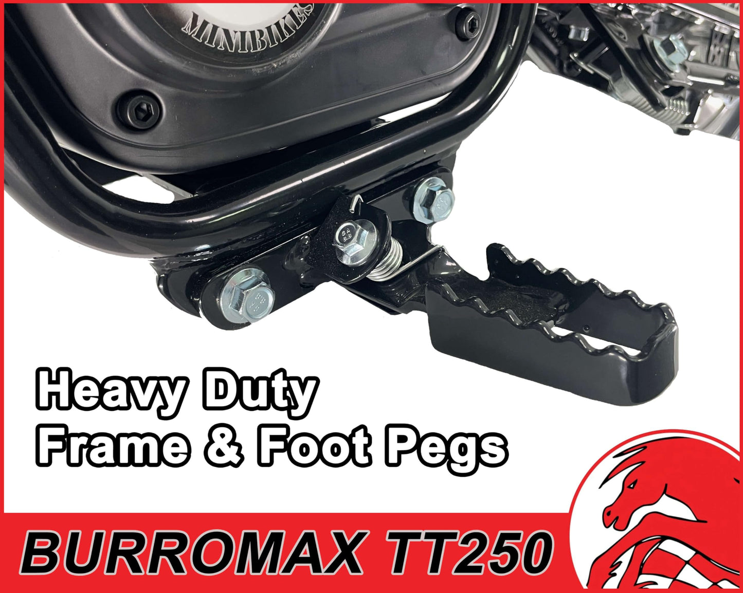 Burromax TT250 Electric Dirt Bike for Kids, 250w 24v 7ah, 2 Speeds, 14 Mph, Up to 150lb Rider, Off-Road Electric Mini Bike