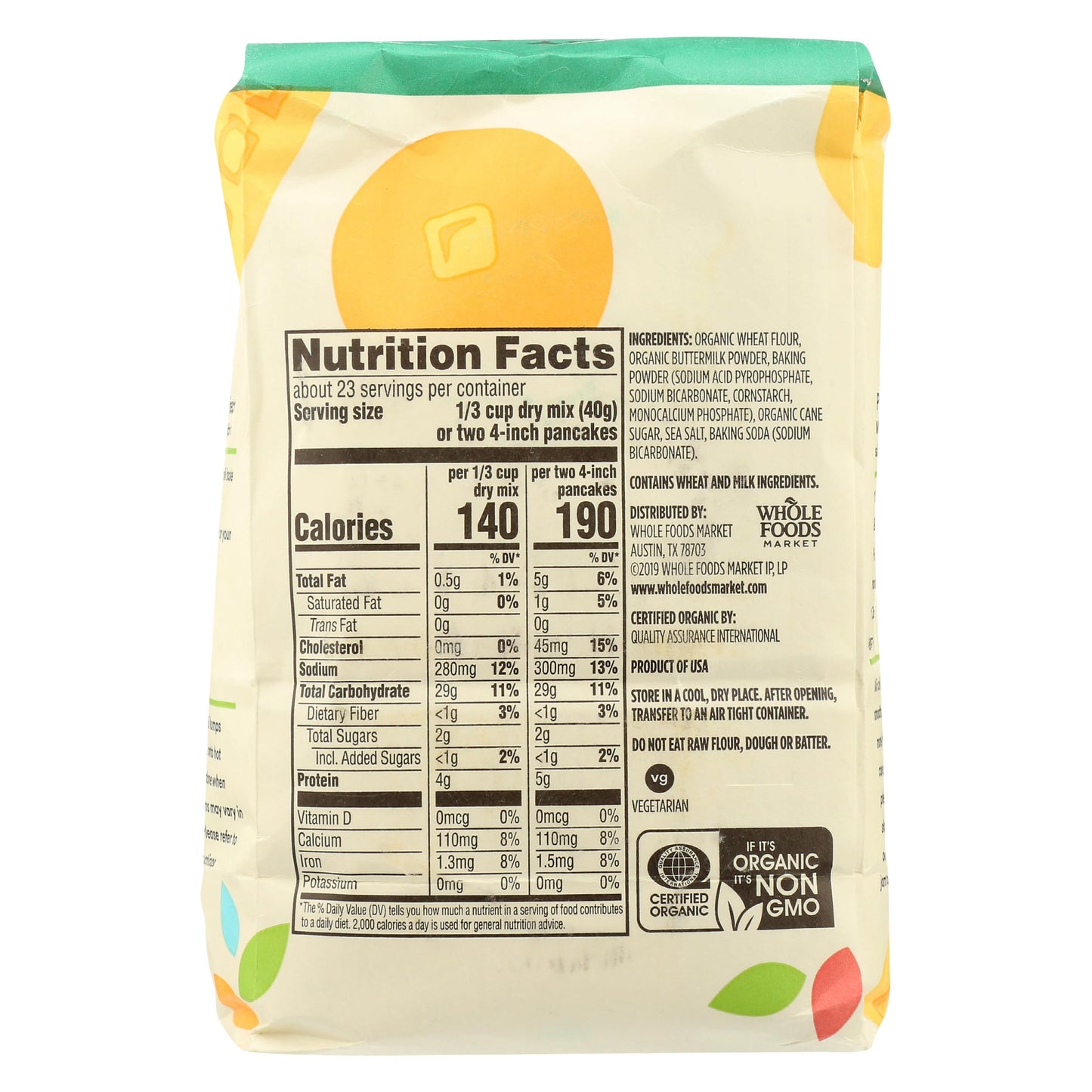 365 by Whole Foods Market, Organic Buttermilk Pancake & Waffle Mix, 32 OZ