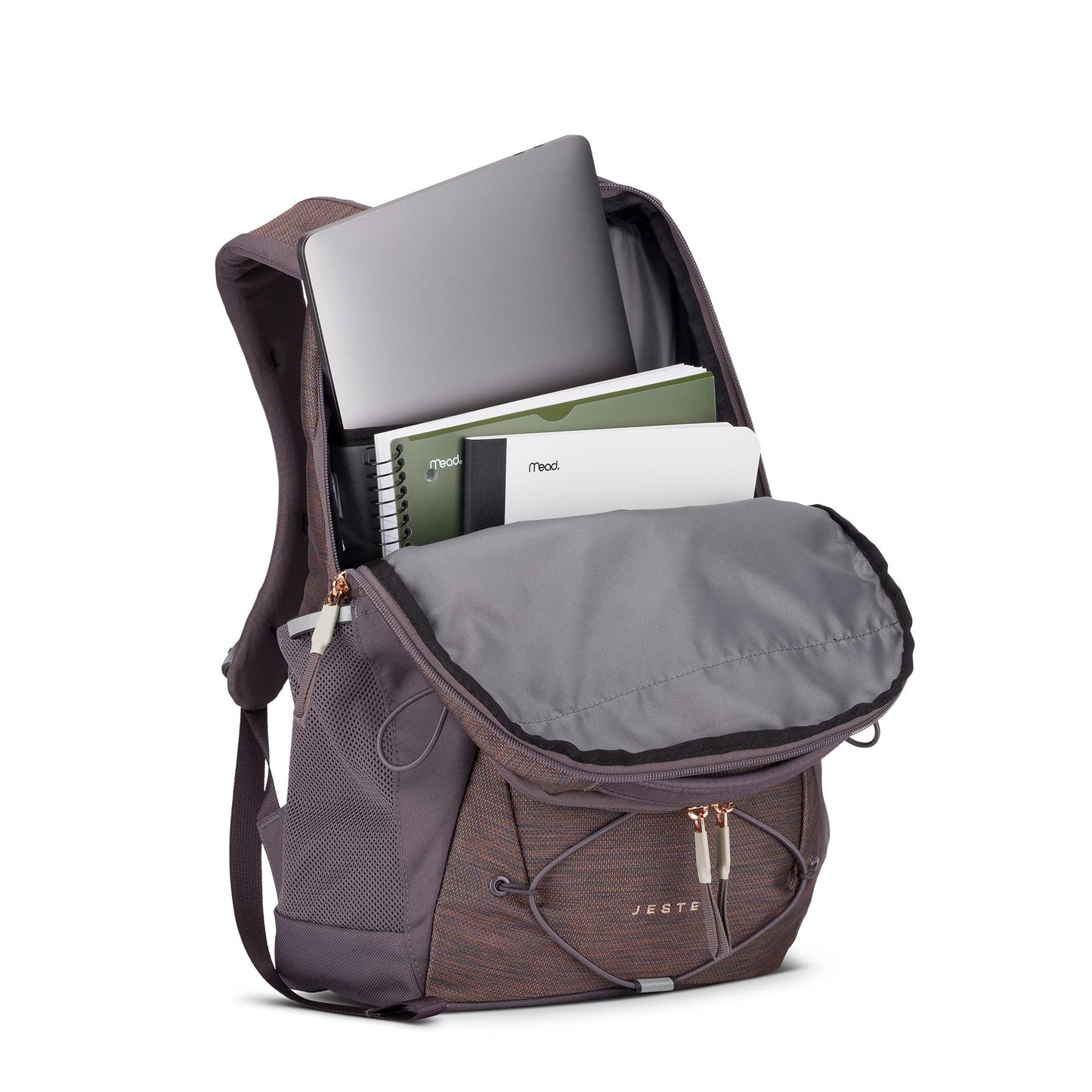 The North Face Women's Every Day Jester Laptop Backpack, TNF Black/Burnt Coral Metallic, One Size