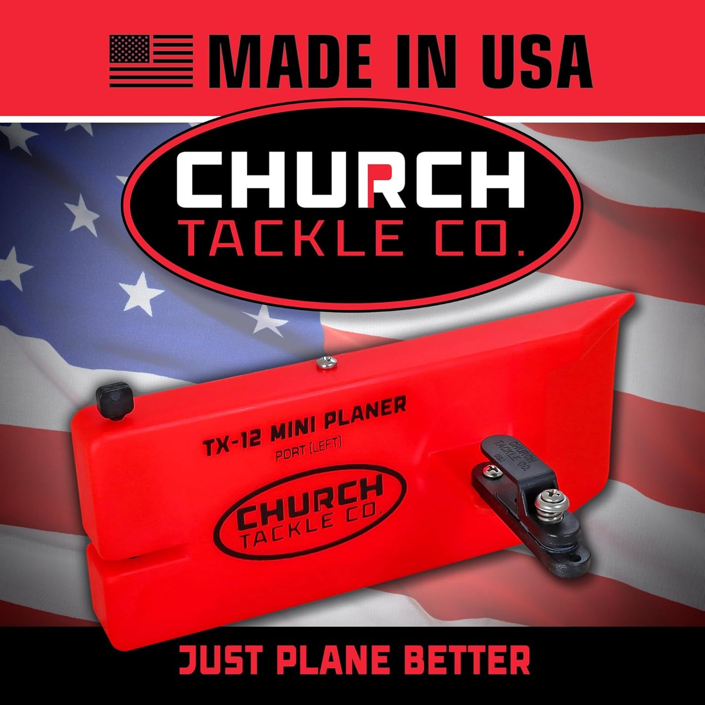 TX-12 Mini Planer Board Port by Church Tackle Co