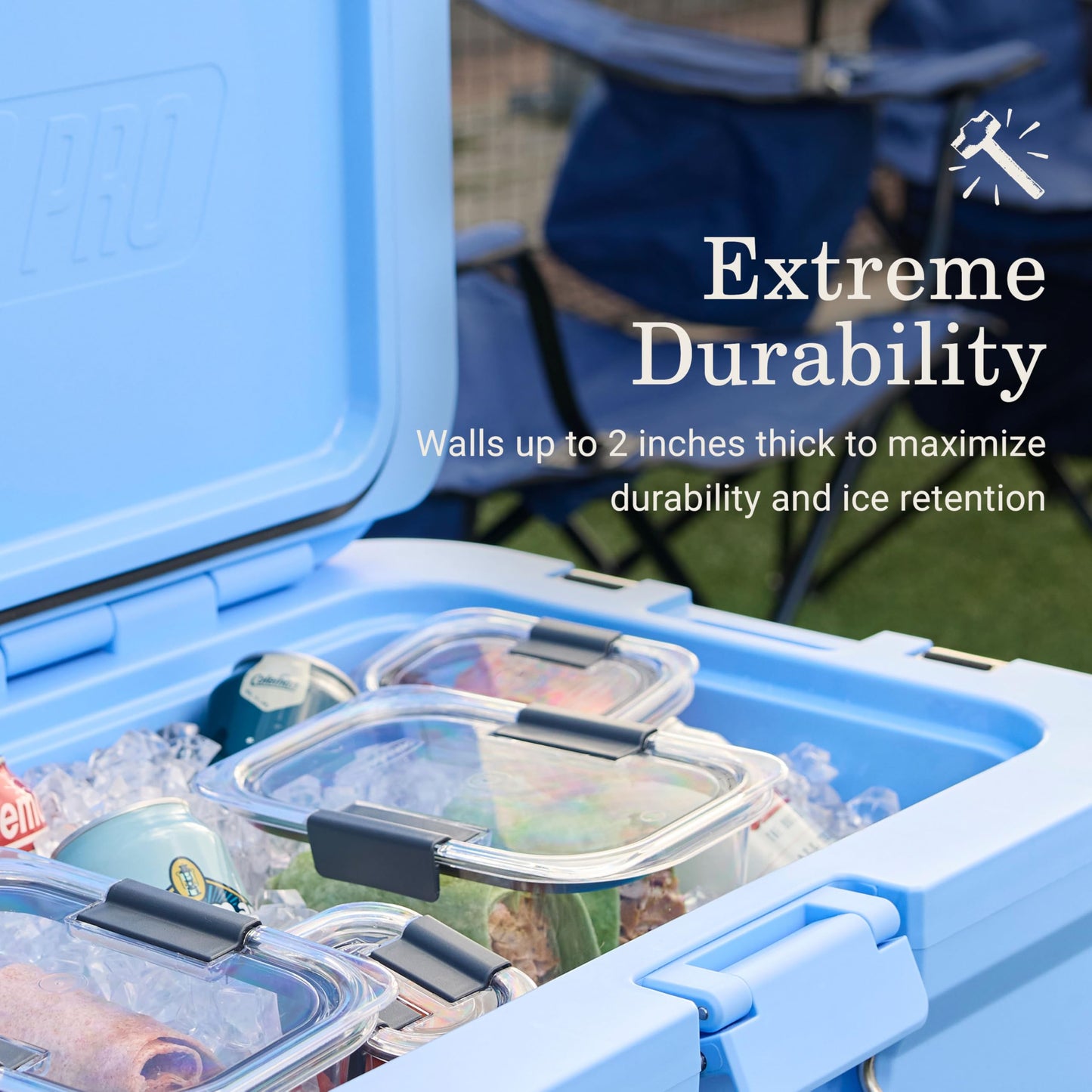 Coleman Pro 25qt Ultra-Light Premium Hard Cooler, Extra-Thick Insulation Keeps Ice up to 3 Days, 36-Can Capacity