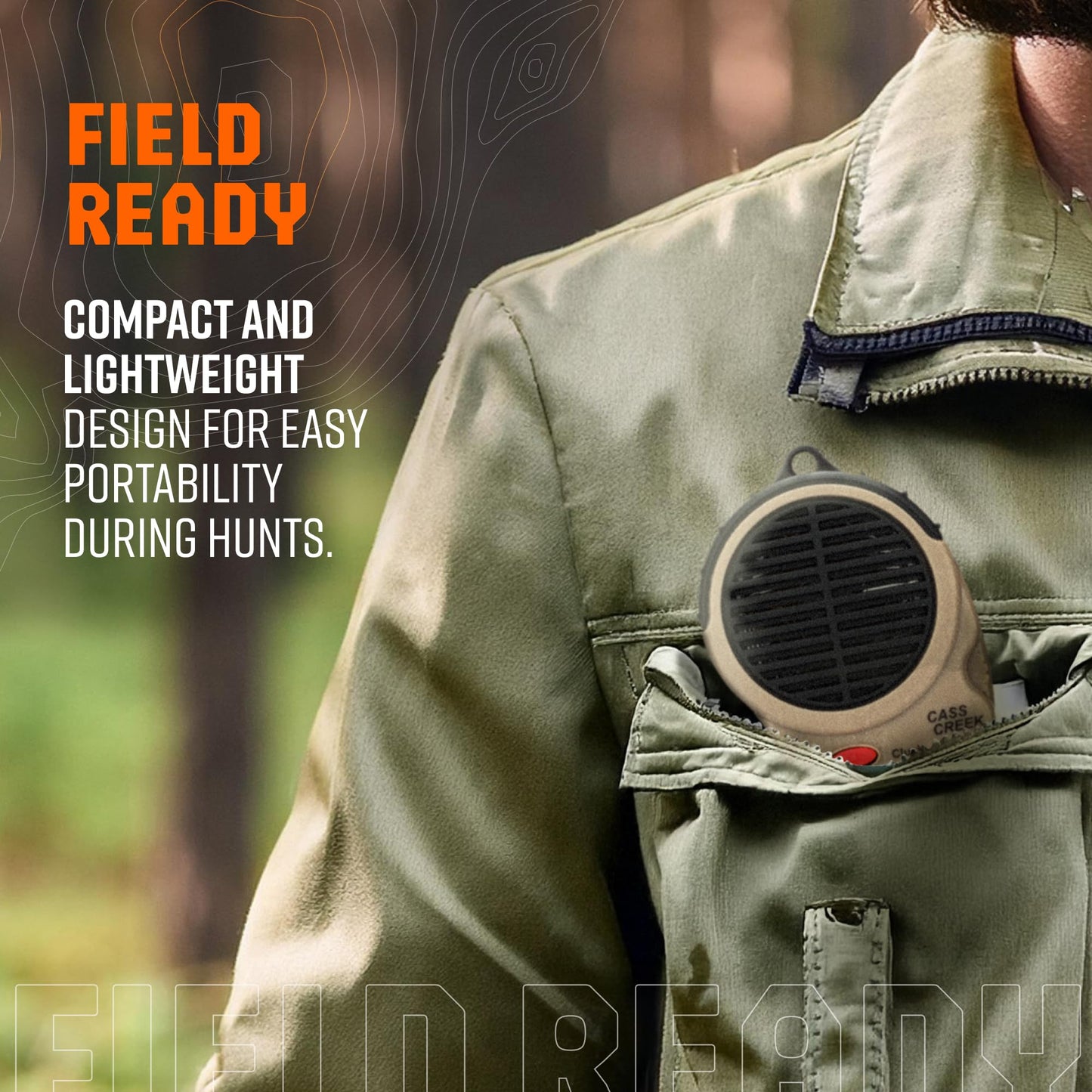 Cass Creek Ergo Call, Handheld Electronic Hunting Call, Compact Design, 5 Authentic Calls in 1, Expert Calls for Everyone