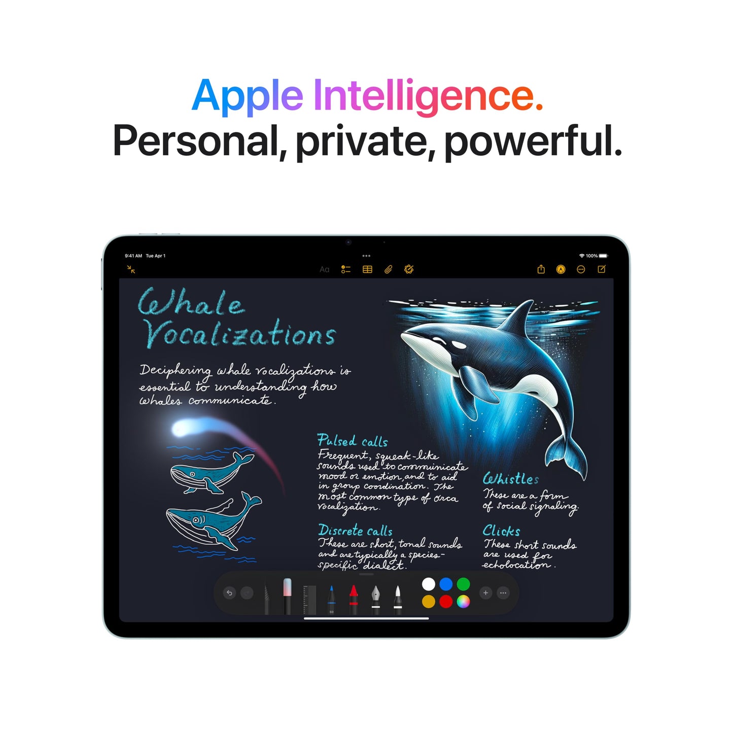 Apple iPad Air 11-inch with M3 chip Built for Apple Intelligence, Liquid Retina Display, 1TB, 12MP Front/Back Camera, Wi-Fi 6E, Touch ID, All-Day Battery Life — Space Gray