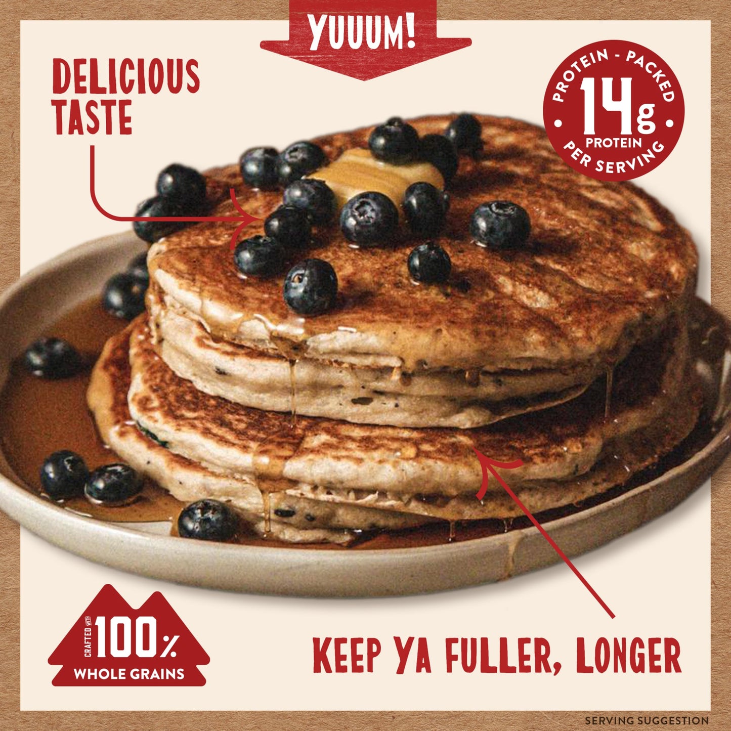 Kodiak Cakes Protein Pancake Power Cakes, Flapjack and Waffle Baking Mix, Buttermilk, 20 Oz, (Pack of 6)