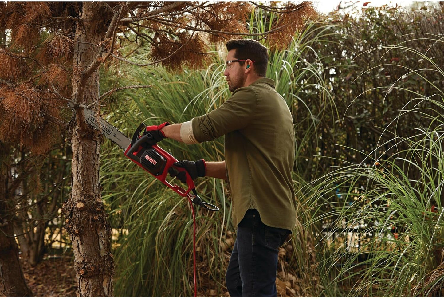 CRAFTSMAN Electric Chainsaw, 16 Inch, 12 Amp Corded (CMECS600)