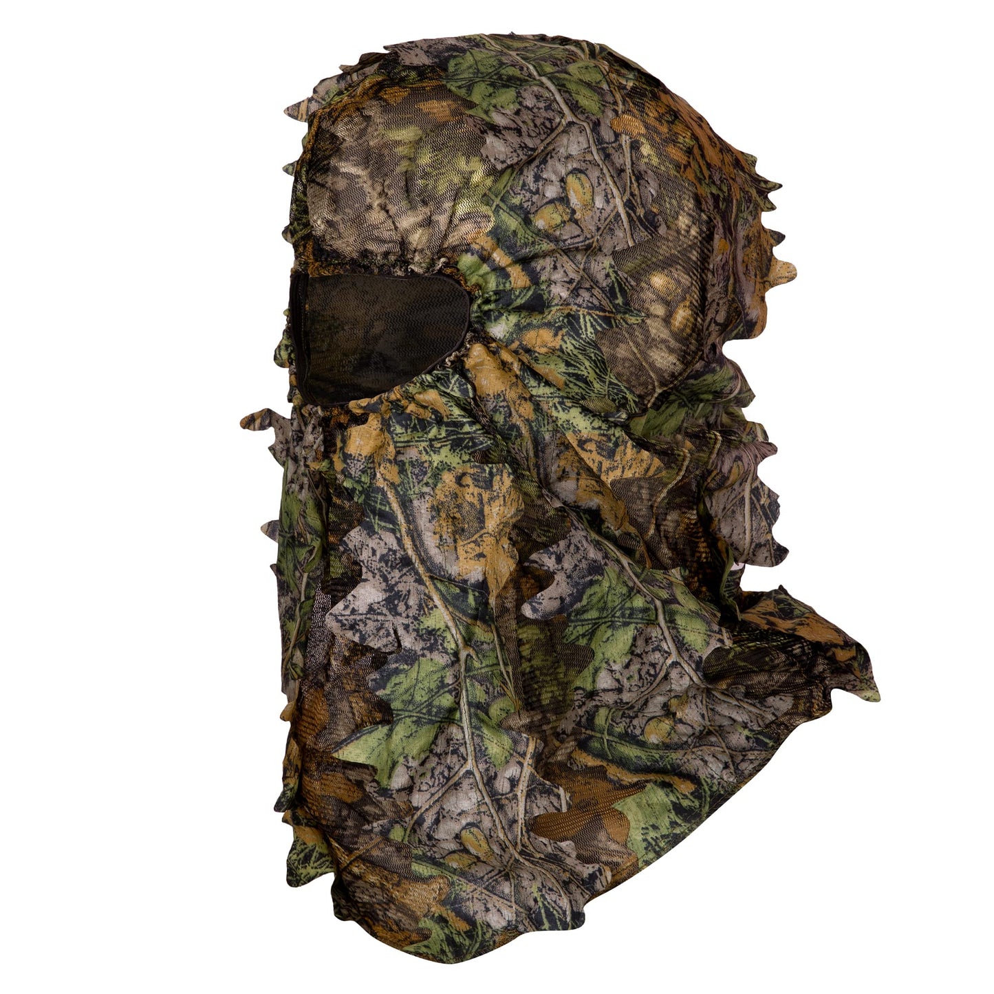 Ginsco Ghillie Suit Full Face Mask Gloves Set, 3D Leafy Camo Suit for Men, Outdoor Hunting Photography