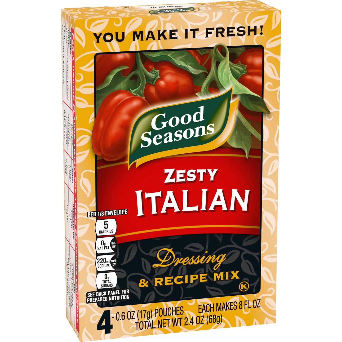 Good Seasons Zesty Italian Dressing & Recipe Seasoning Mix, 4 ct Packets