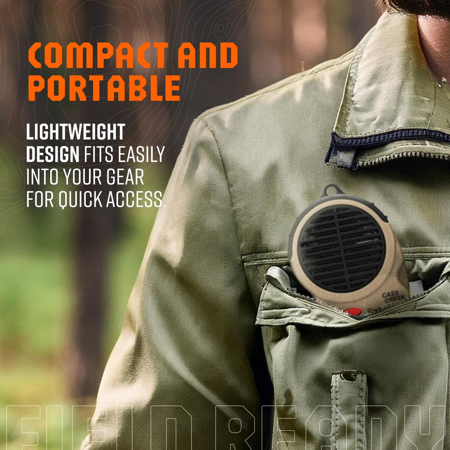 Cass Creek Ergo Call, Handheld Electronic Hunting Call, Compact Design, 5 Authentic Calls in 1, Expert Calls for Everyone
